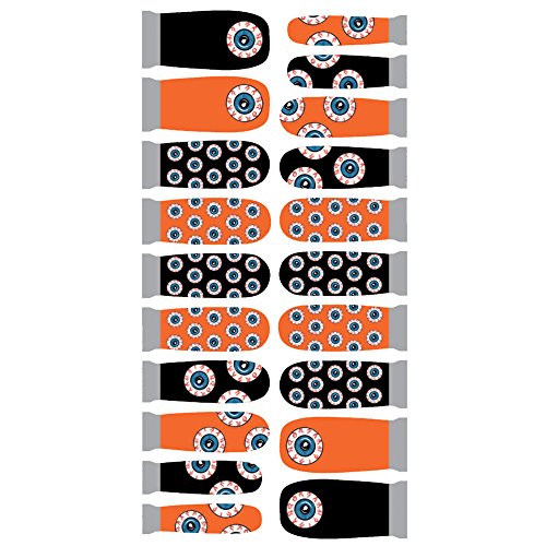 Winstonia Designer Nail Wrap - All Eyes Halloween