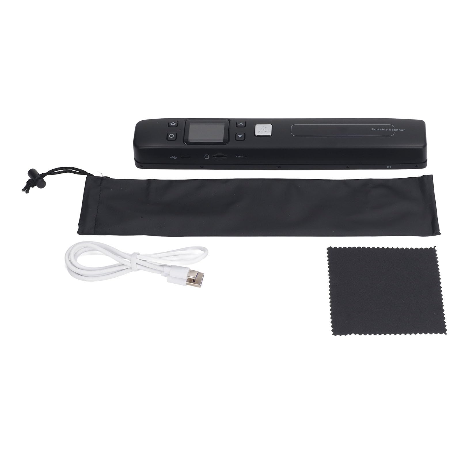 Scanner Fotografico, Scansione HD Scanner per Documenti Mobile Compatto Custodia in ABS con Doppio Rullo per la Scuola