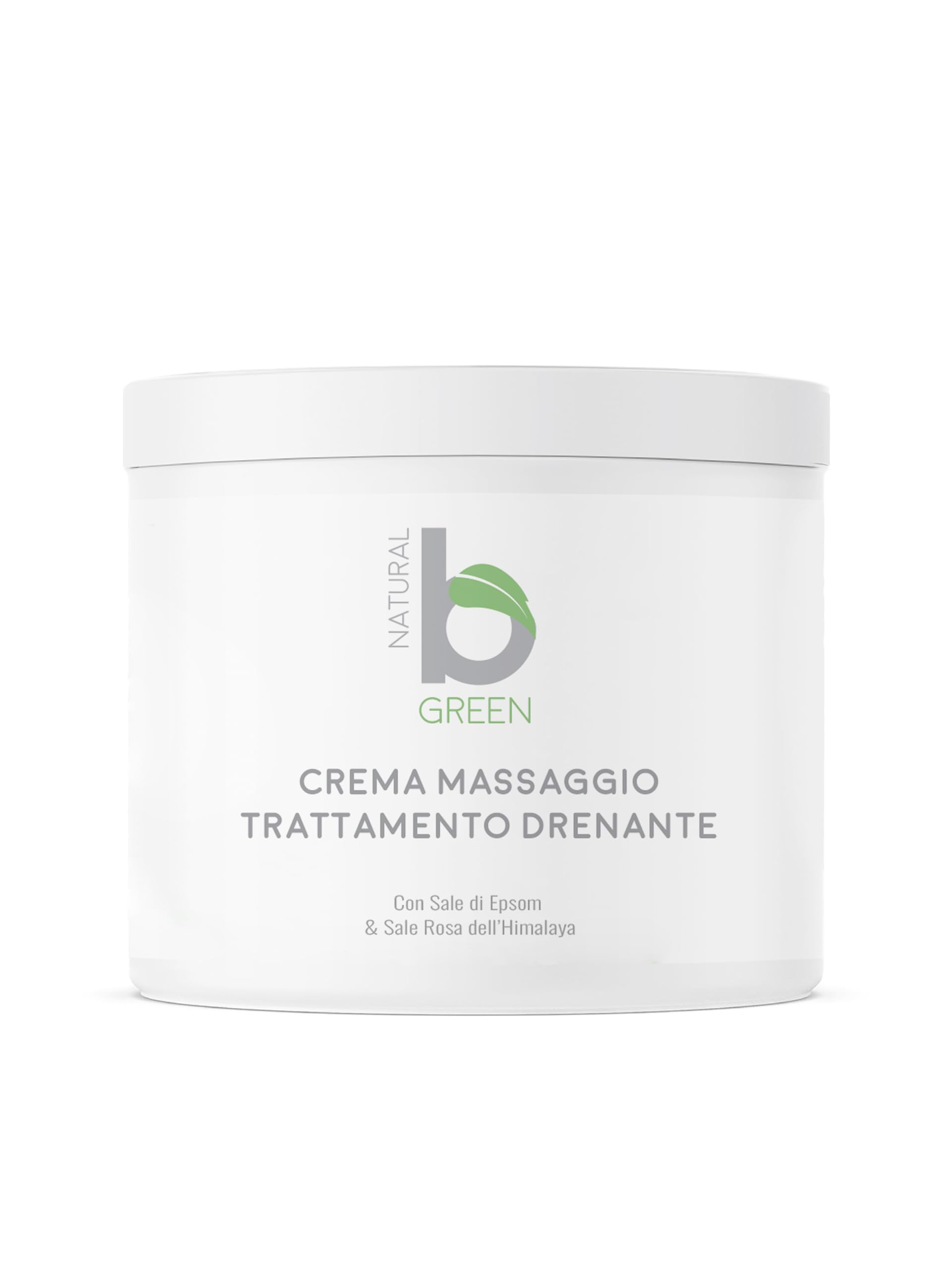 Crema da Massaggio Professionale Drenante e Anticellulite, Ingrediente da agricoltura Biologica e Made in Italy (500 ml)