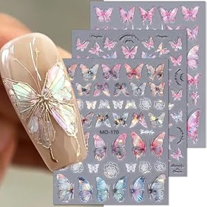 Jaliya 5D Schmetterling Nagelsticker DEJ0267
