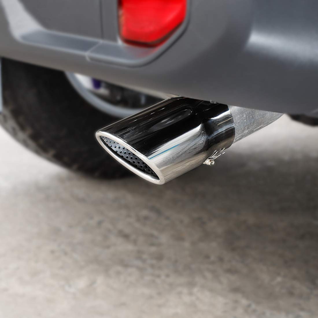 Chrome Car Mufflers for Jeep JL Rear Tail Exhaust Pipe Stainless Steel