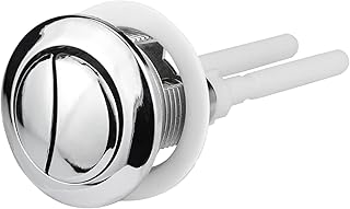 Toilet Push Button Flush Replacement, Ancable Dual Toilet Flush Button Round Head Toilet Flush Button Replacement Accessories for Bathroom Toilet Water Tank Repair