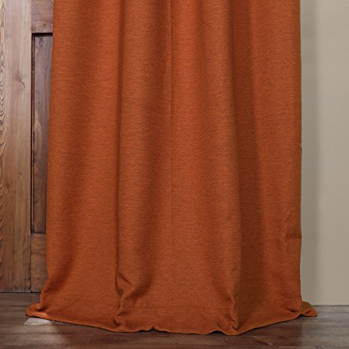 HPD Half Price Drapes BOCH-PL1609-96-GR Bellino Grommet Blackout Room Darkening Curtain (1 Panel), 50 X 96, Persimmon - Image 3
