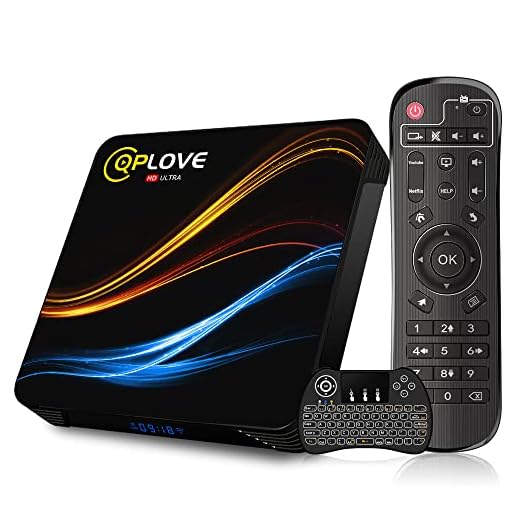 QPLOVE TV Box Android 11.0【4GB RAM 64GB ROM 】 Android TV Box RK3318 Quad-Core 64bit Cortex-A53 Support 4K 3D /2.4G/5.0G WiFi/ BT4.0/USB 3.0 Boitier Android TV et Mini Clavier