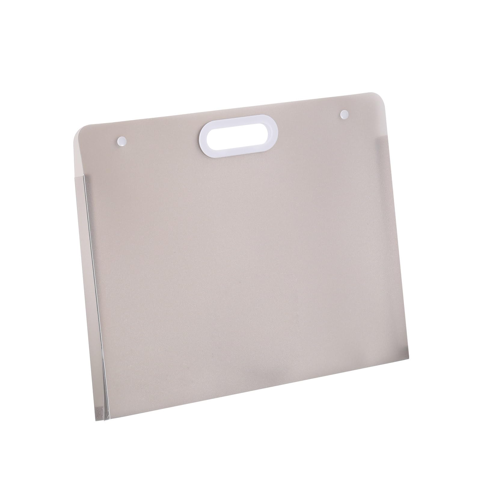 PATIKIL 17 x 14 Inch Plastic Art Portfolio, Large Art Storage Bag with Handles - Image 3