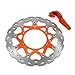 Produktbild jfgracing 320 mm orange vorne Schwimmende Bremsscheibe + Adapter Halterung - 125-530 SX SXF XC XCW XCF XCFW EXC 09-15