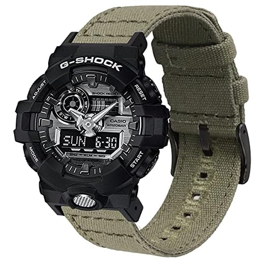 Shieranlee Correa de Reloj de Lona de Repuesto para Casio Men Women G-Shock GA-110/100/120/150/200/300/400 GD-100/110/120 G-8900 DW-5600 GW-M5610 DW-6900 G-5600 GW-6900 DW-9052 GLS-8900