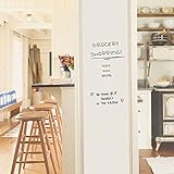 Iwolkon Self-Adhesive Whiteboard Wall Decal Sticker, 78.7” × 17.7” Premium Extra Large Strong and Durable Dry Erase Wall Paper Message Board for Kids, Office, School & Home With 1PCS Marker Pen