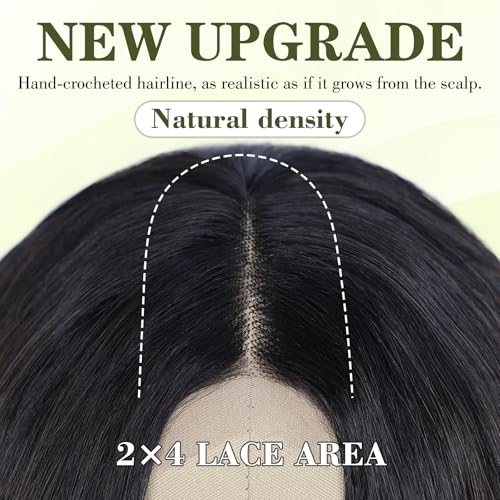 Image of NAYOO Brown Wig for Women,26 Inch Lace Hairline Middle Part Synthetic Wig