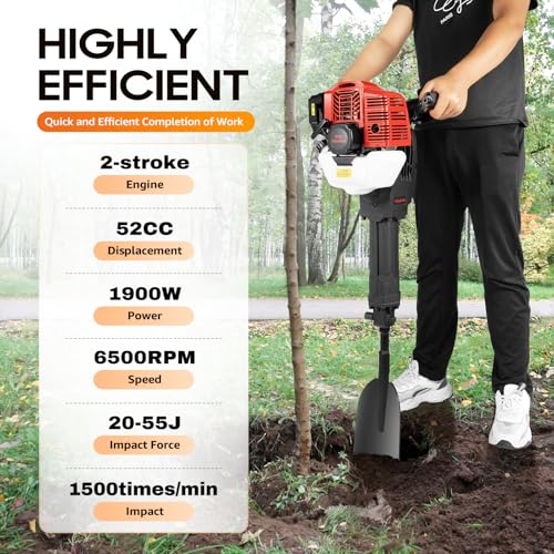 Portable Trench Digger 52CC Engine