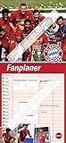 FC Bayern München Fanplaner 2022 - Bundesliga - Familienplaner - Wandkalender mit 3 Spalten, Spielergeburtstagen, 3-Monats-Ausblick Januar bis März 2023 - 16 x 34,7 cm