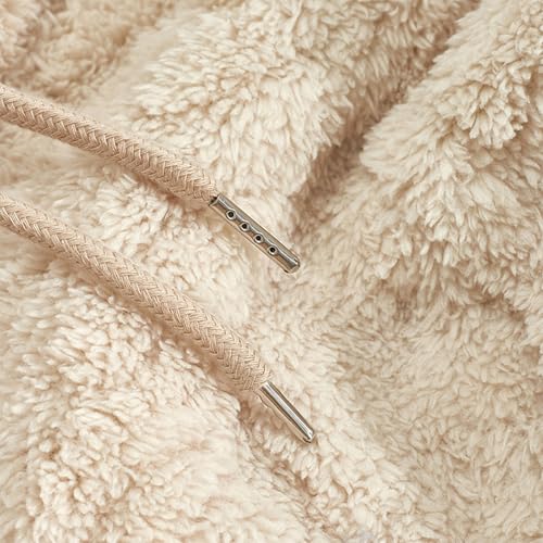 Ymosrh Men's Casual Hoodies, Long Sleeve Fleece Lined Hooded Sweatshirts Textured Fall Winter Pullover, S-3XL4