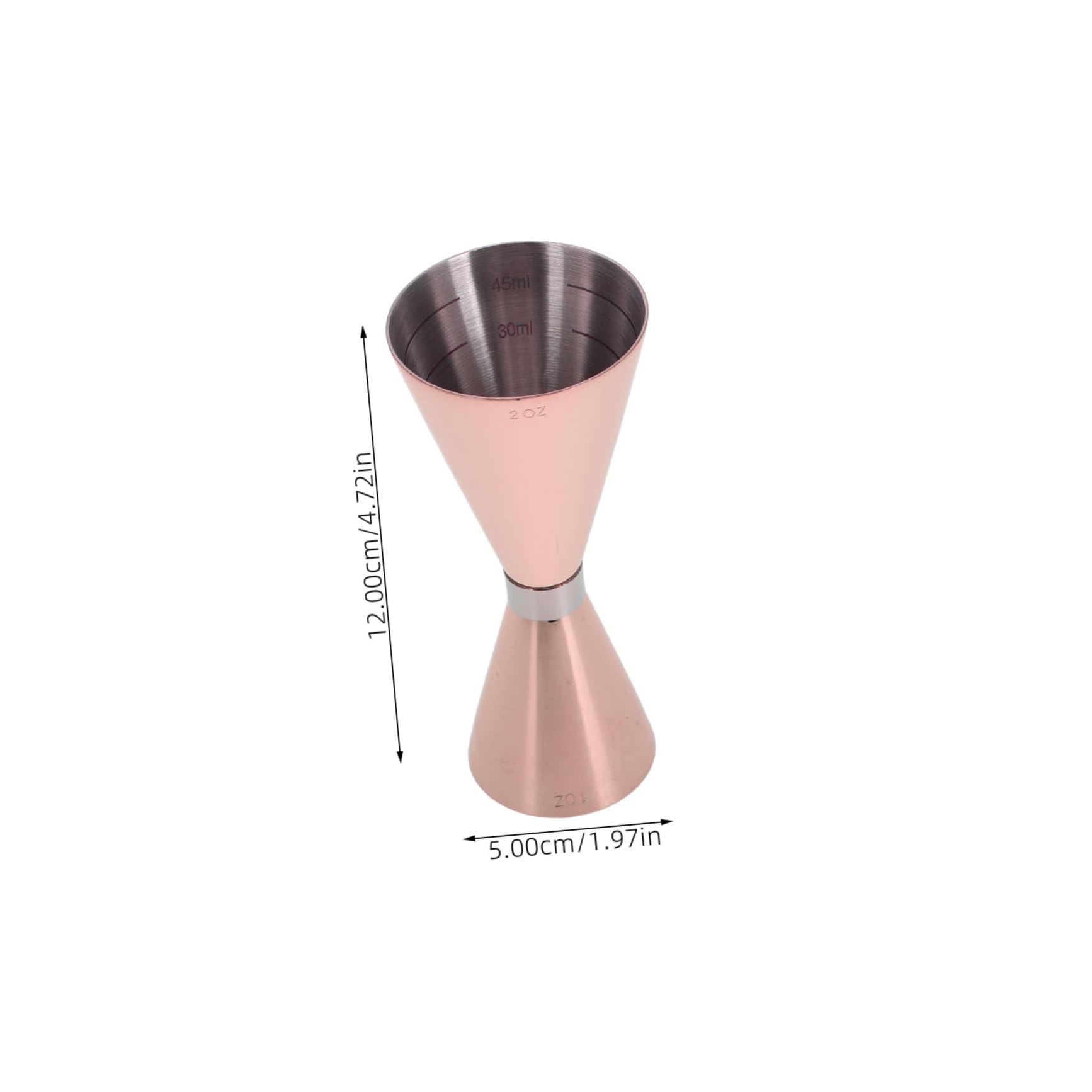 Garneck Cocktail Shaker Jigger Measuring Cup High Precision Scale 30ml/60ml Bartender Accessory