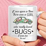 NEW Once Upon A Time A Girl Who Loved Bugs Volkswagen Beetle Coffee Mug