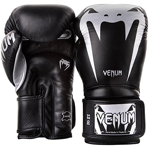 Venum Giant 3.0 Boxing Gloves - Nappa Leather - Black/Silver, 10 Oz #TOP1