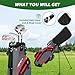XDriveMax 8 Pieces Complete Unisex Golf Club Set Right/Left Hand for Men Women Includes Stand Bag with Rain Hood, 3# Fairway Wood with Head Covers, 5# Hybrid, 5#, 7#, 9# S# Irons and Putter