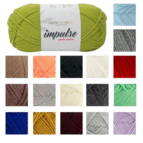 Image of WOAFashions Impulse Hand Knitting & Crochet Yarn (Celery) (100gms - Pack of 1)