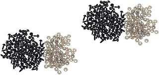 COHEALI 200 Pçs Boneca De Plástico Brinquedos De Pelúcia Bicho De Pelúcia Bicho De Pelúcia Olhos De Boneca Olhos De Boneca Olhos De Artesanato Olhos De Mexer Olhos De Plástico E Olhos De