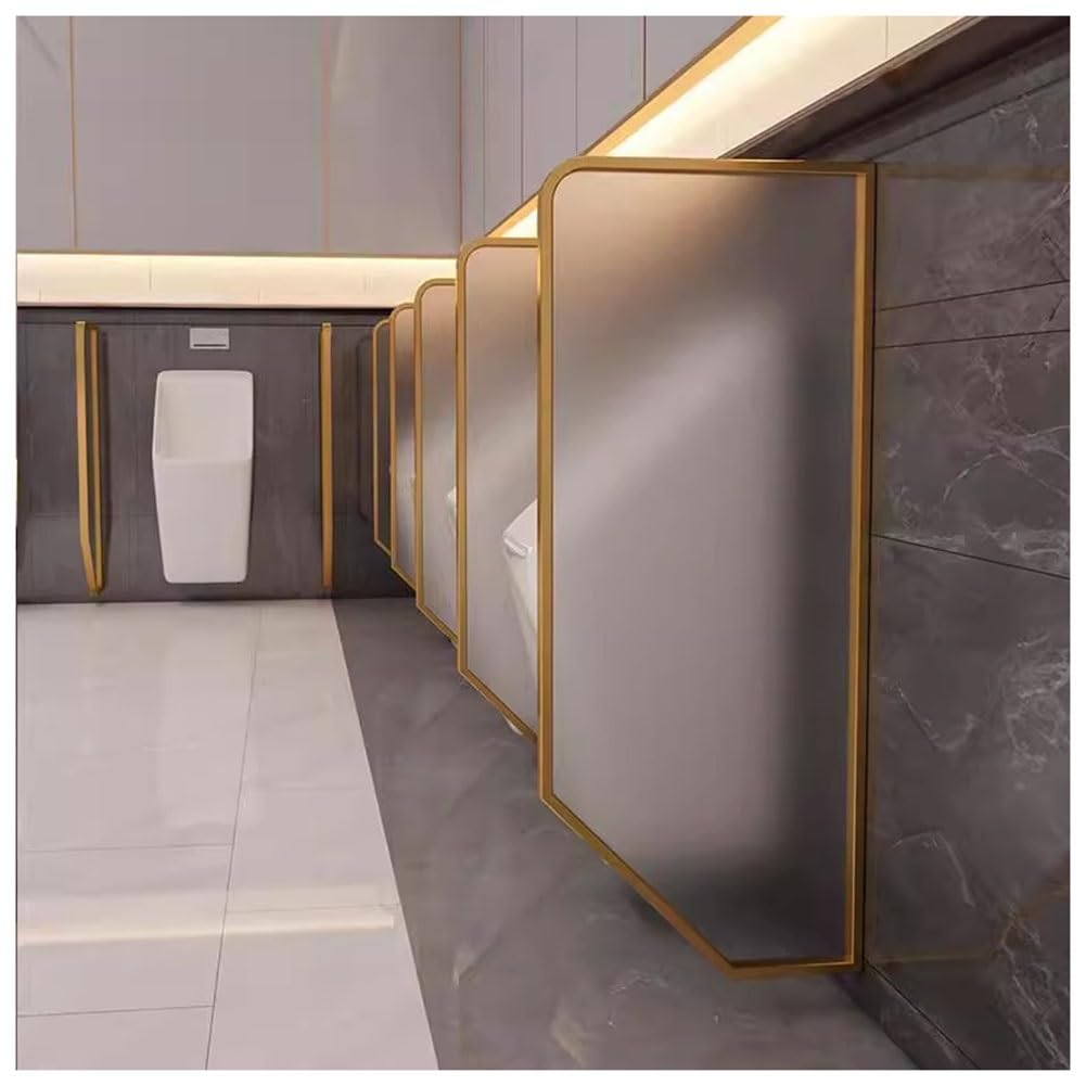 GTHTUHFD Urinal Partition Privacy Screen Panel - Wall Divider For Public Restrooms, Hotels, And Shopping Malls,Gold-120x40cm