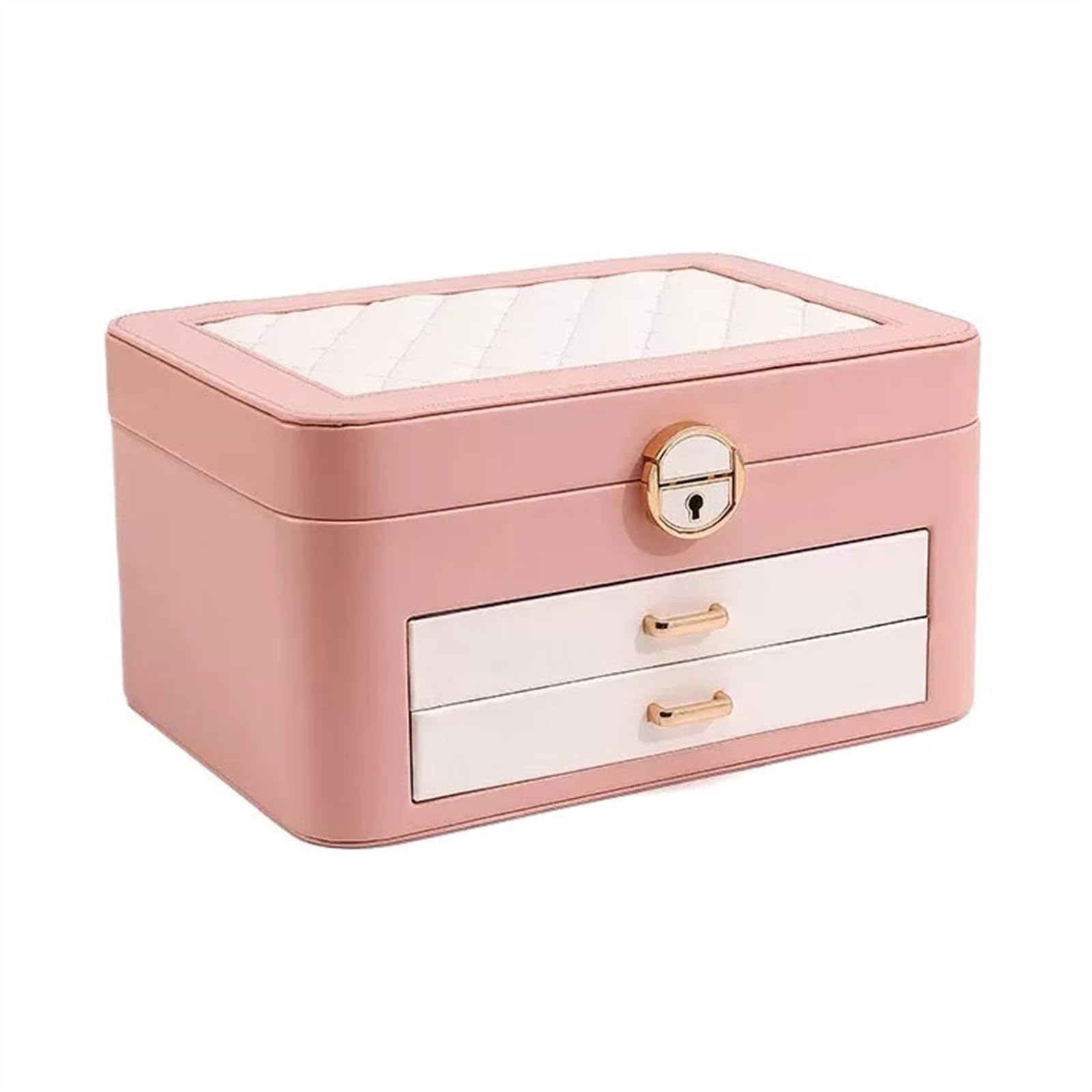 ANVLOJRIH Jewlrey Box Jewelry Box Necklace Ring Box Bracelet Necklace Watch Storage Bracelet Earring Box Jewelry Box for Women(B)
