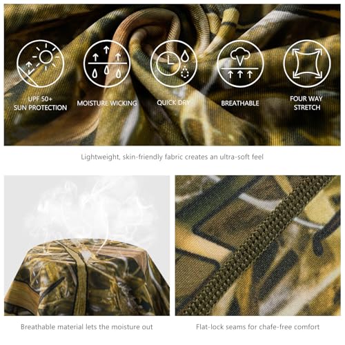 Image of BASSDASH UPF 50+ UV Sun Protection Neck Gaiter Fishing Mask Hunting Kayaking Hiking Cycling Ski Sports