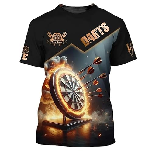 JIFENLI Herren 3D Druck T-Shirt Darts Herren T-Shirts Hip Hop Harajuku Kleidung Casual O-Ausschnitt Kurzarm Loose Top JIFENLI Herren 3D Druck T-Shirt Darts Herren T-Shirts Hip Hop Harajuku Kleidung Casual O-Ausschnitt Kurzarm Loose Top