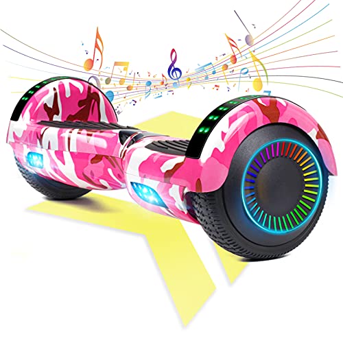 FLYING-ANT Hoverboard, Hoverboards for Kids with Bluetooth Speaker and Led Lights, 6.5inch Two Wheels Self Balancing Hoverboard