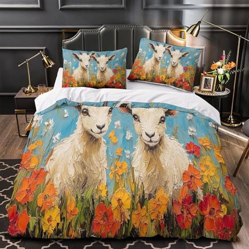 Housse de couette imprimée 3D avec finitions soignées