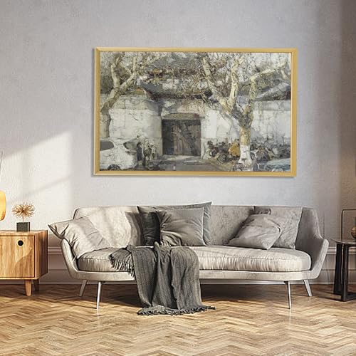 Image of 10x16 Canvas Floating Frame,0.9 inch Deep Canvas Frame,Gold | HUACANVAS Canvas Floater Frame for Prints,Floater Frame for Canvas Painting,Floating Frames for Wall Decor(10 inchx16 inch,Gold)