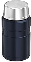 Vista 3 de THERMOS Jarra de alimentos con aislamiento al vacío Stainless King, 24 onzas, azul medianoche