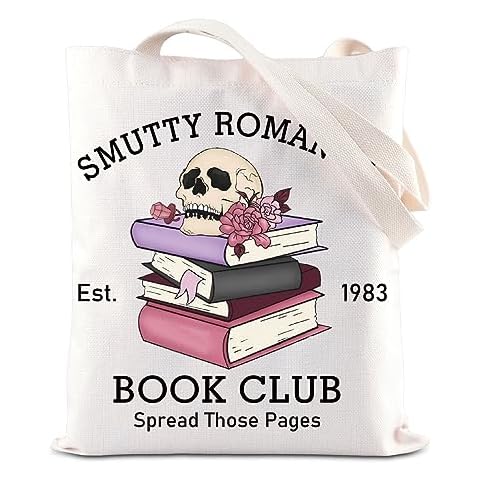 ENSIANTH Smutty Romance Tote Bag Literature Bookish Gift Spicy Reader Lover Gift Smut Book Reader Handle Bag Cover