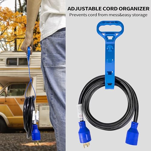 4 Prong 30 Amp 10 Foot Generator Extension Cord, NEMA L14-30P/L14-30R, 125/250V Up to 7500W 10 Gauge SJTW Generator Cord, ETL Listed - Image 5