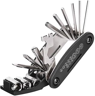DeepCrush DeepCrush 16 in 1 Bicycle Multitool Bike Tools Kit with Bike Tire Hex Spoke Wrench, Multi Function Accessories Set for Road Mountain Bikes