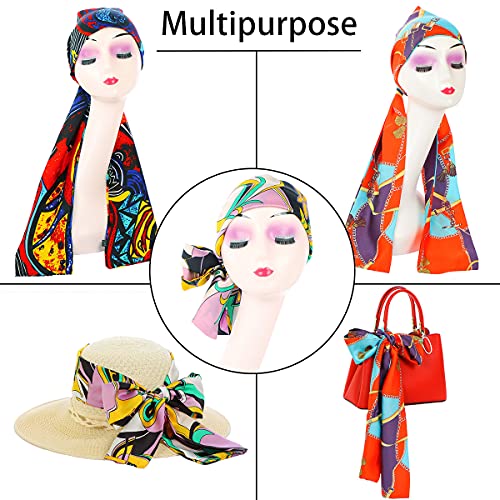 3 Pcs Colorful Edge Scarf Stain Edge Laying Scarf For Wigs Non Slip Hair Wrap Scarf For Women Silk Fashion Headband Scarf For Yoga, Sport, Makeup,Clothes, Handbags #TOP5
