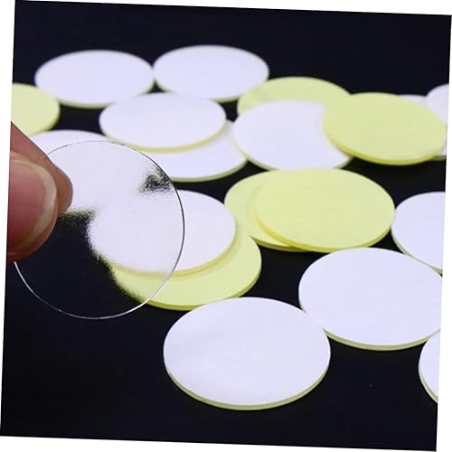 Miniatura 5 de TEHAUX 20pcs Clear Acrylic Sticky Tape Traceless Wall Mount Tape Circle Stickers Double Sided Adhesive Tape Removable Mounting Tape No Traces Wall