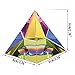 OwnMy Crystal Pyramid Iridescent Suncatchers Crystal Prism Rainbow Color Prism Desk Ornament Glass Paperweight Pyramid with Gift Box for Decoration Gift Collection (60MM / 2.4