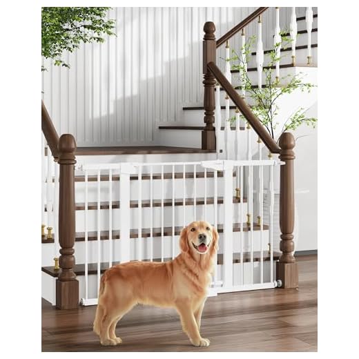Cumbor 51.6-Inch Baby Gate Extra Wide, Easy Walk Thru Dog Gate for The House, Auto Close Baby Gates for Stairs, Doorways, Includes 2.75", 5.5" and 11" Extension Kit, Mounting Kit