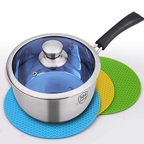Cozihom Multifunktionales Silikon-Untersetzer Set - Zelluläre Pads, Hot Pads, Rutschfeste Isoliermatte - 7 Packungen