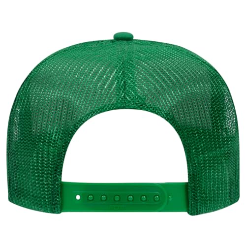 Image of OTTO Polyester Foam Front 5 Panel High Crown Mesh Back Trucker Hats in 97, Bulk, Wholesale