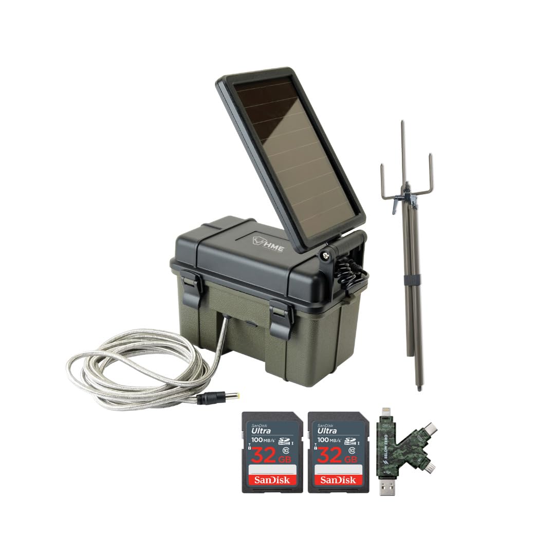 Battery Box HME Trail Camera 12V, Solar Auxiliary Power Pack 43
