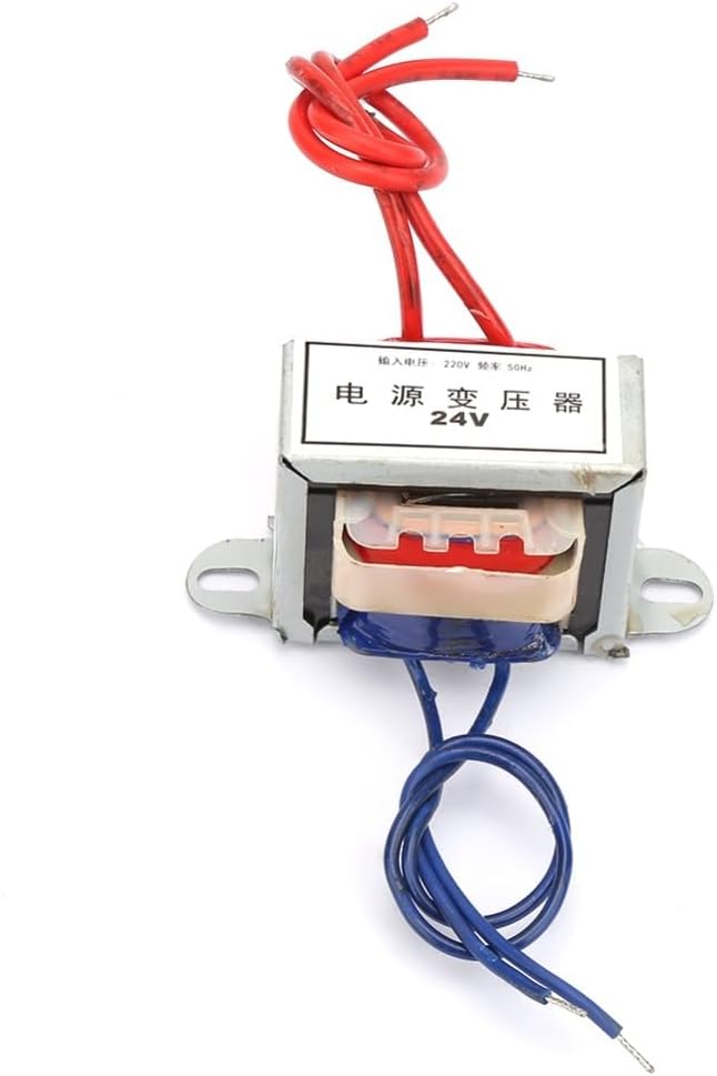 3W AC Power Converter 220V to 12V/24V – Single Phase Voltage Transformer with Fire-Retardant Coil for Electrical Equipment(24V)