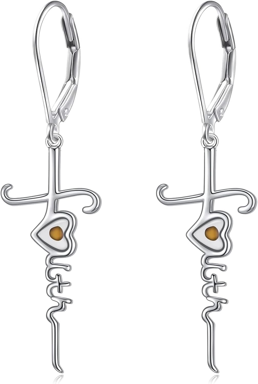 VONALA 925 Sterling Silver Leverback Earrings Tree of Life Cow Hummingbird Evil Eye Spider Bat Snowflake Clover Mustard Seed Faith Christian Earrings for Women