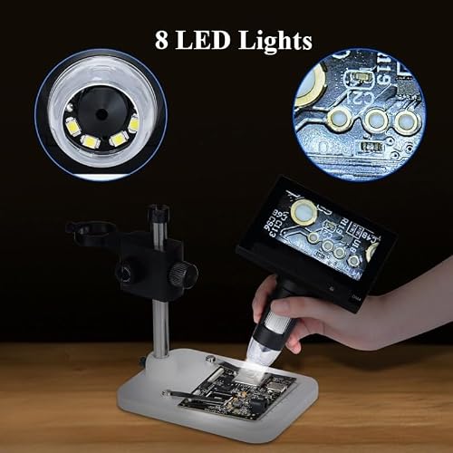 Akcesoria do mikroskopu laboratoryjnego Mikroskop cyfrowy Mikroskop USB Cyfrowy mikroskop elektroniczny z 8 diodami LED (DM3 500X)