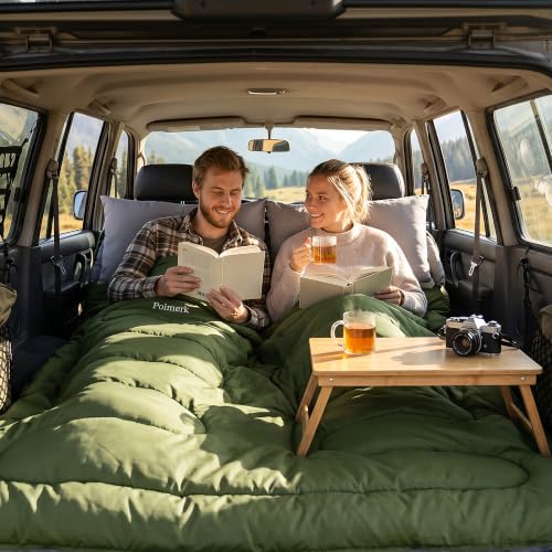 Bolsas de dormir dobles para adultos para camping con 2 almohadas tamaño queen miniatura 7