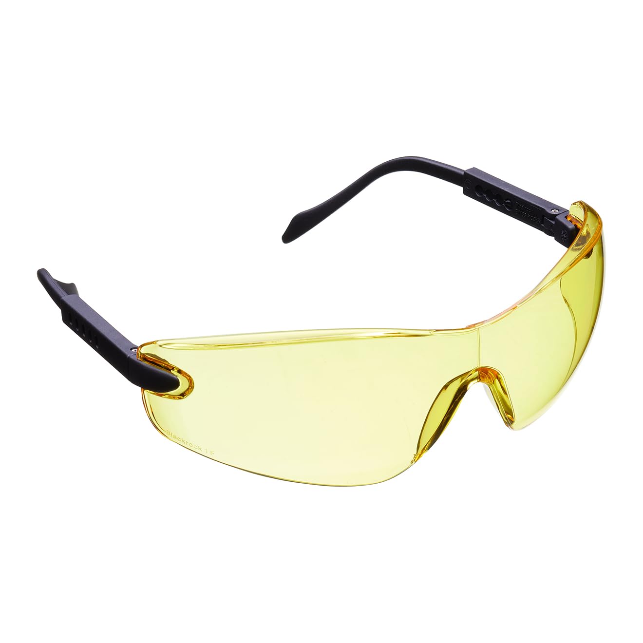 Blackrock Safety Glasses Yellow With Arm Adjust, Polycarbonate Anti-Scratch Lens, For Work, Eye Protection, Protective, Shooting, Cycling, Mens Womens Unisex, Good Viewing, Laboratory, Gardening
