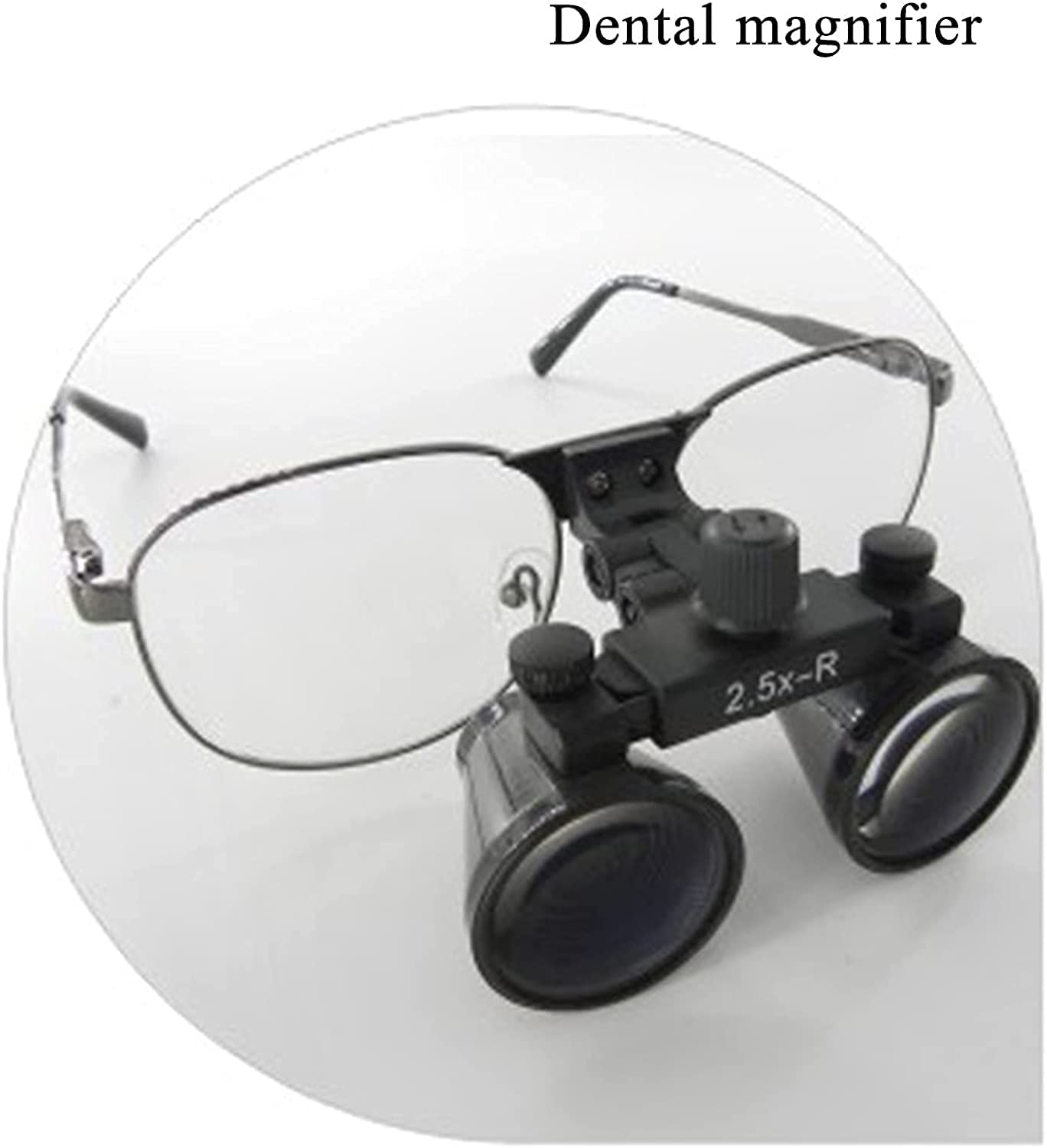 Lupas Lupas Dentales, Lupas Binoculares Quirúrgicas 2.5X / 3.5X, Lupa de Cirugía Dental Binocular con Faro LED, Adecuada para Odontología, Oftalmología, Otorrinolaringología, a Elegir