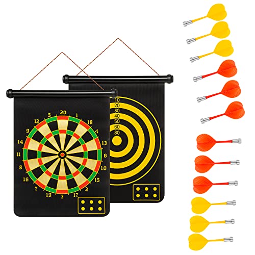 ASAB Magnetic Dartboard Double Sided Dartboard 6 Safe Magnetic Darts Indoor outdoor Fun Game For Adults Kids Home Office And Parties Waterproof Dartboard Safe For Children ASAB Magnetic Dartboard Double Sided Dartboard 6 Safe Magnetic Darts Indoor outdoor Fun Game For Adults Kids Home Office And Parties Waterproof Dartboard Safe For Children