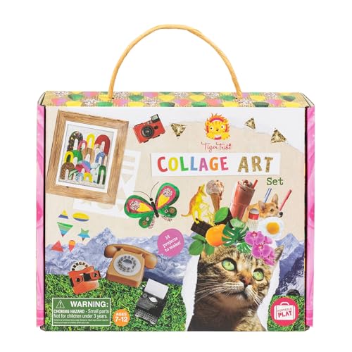 Tiger Tribe Collage Art Set for Kids - All-in-One Craft