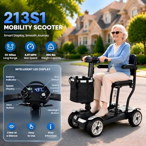 UPCLKO Dual Battery Mobility Scooter