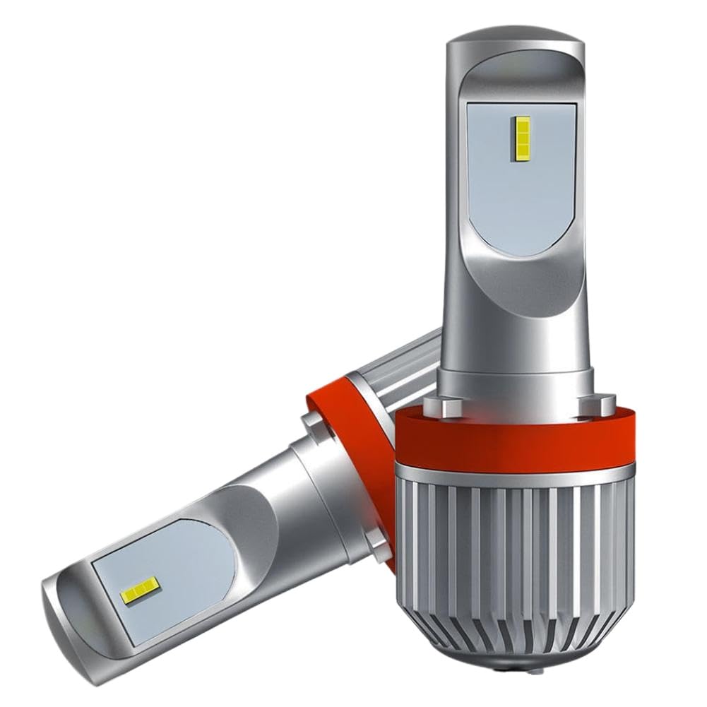 2 Unidades Bombillas LED de Luz Baja para Luces Antiniebla EV10 H8 H9 H11 6000K 12000LM Resistente al Agua IP67 12V Lámpara de Conducción Automóvil Reemplaza Halógenos